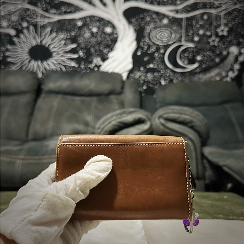 Vintage Coach clutch wallet 2004 year Brown Leather Wallet - Picture 12 of 17